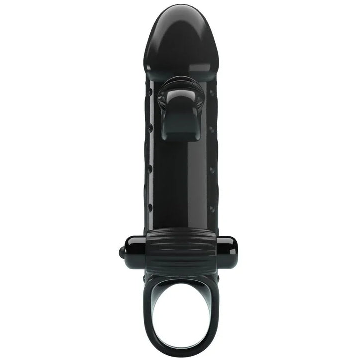 ROMANCE - FUNDA PARA PENE CON VIBRACIÓN NEGRO - Nuvica