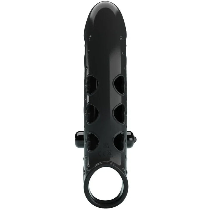 ROMANCE - FUNDA PARA PENE CON VIBRACIÓN NEGRO - Nuvica