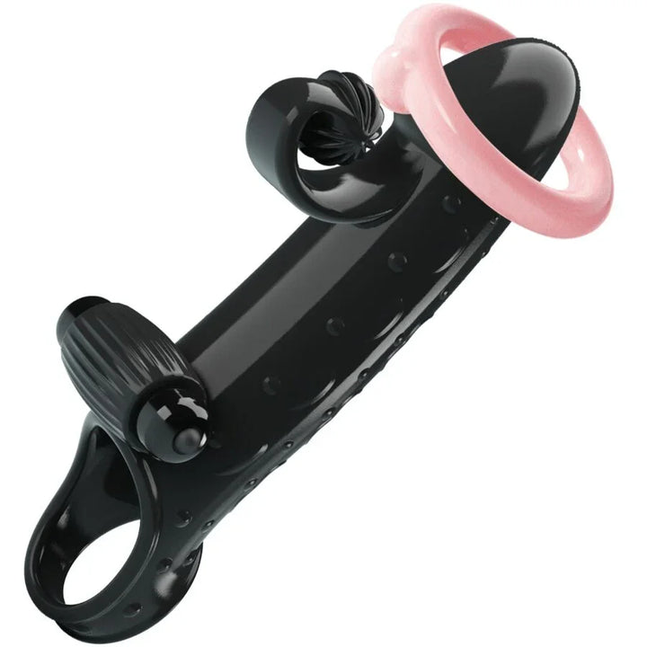 ROMANCE - FUNDA PARA PENE CON VIBRACIÓN NEGRO - Nuvica