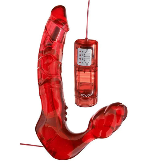 TOYJOY - ARNÉS DOBLE PENETRACIÓN SIN CORREAS CON VIBRADOR - Nuvica
