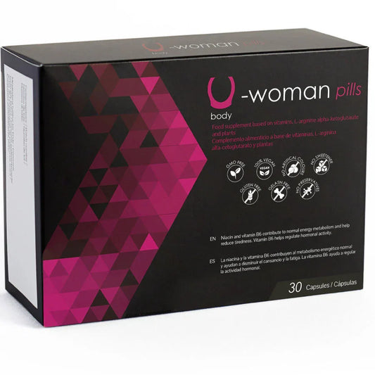 500 COSMETICS - U-WOMAN AUMENTO LÍBIDO FEMENINA - 30 CÁPSULAS - Nuvica