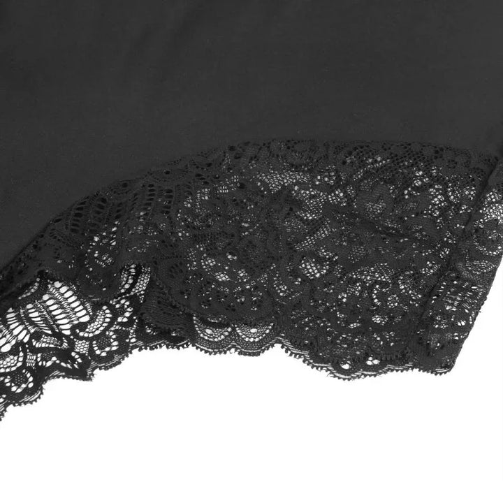 SUBBLIME - TEDDY DETALLE ENCAJE FLORAL NEGRO S/M - Nuvica