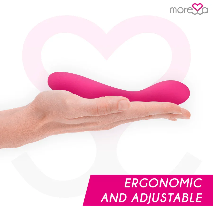MORESSA - DRUSO MASAJEADOR DUO PUNTO G Y SUERO PELVICO PREMIUM SILICONE RECARGABLE - Nuvica