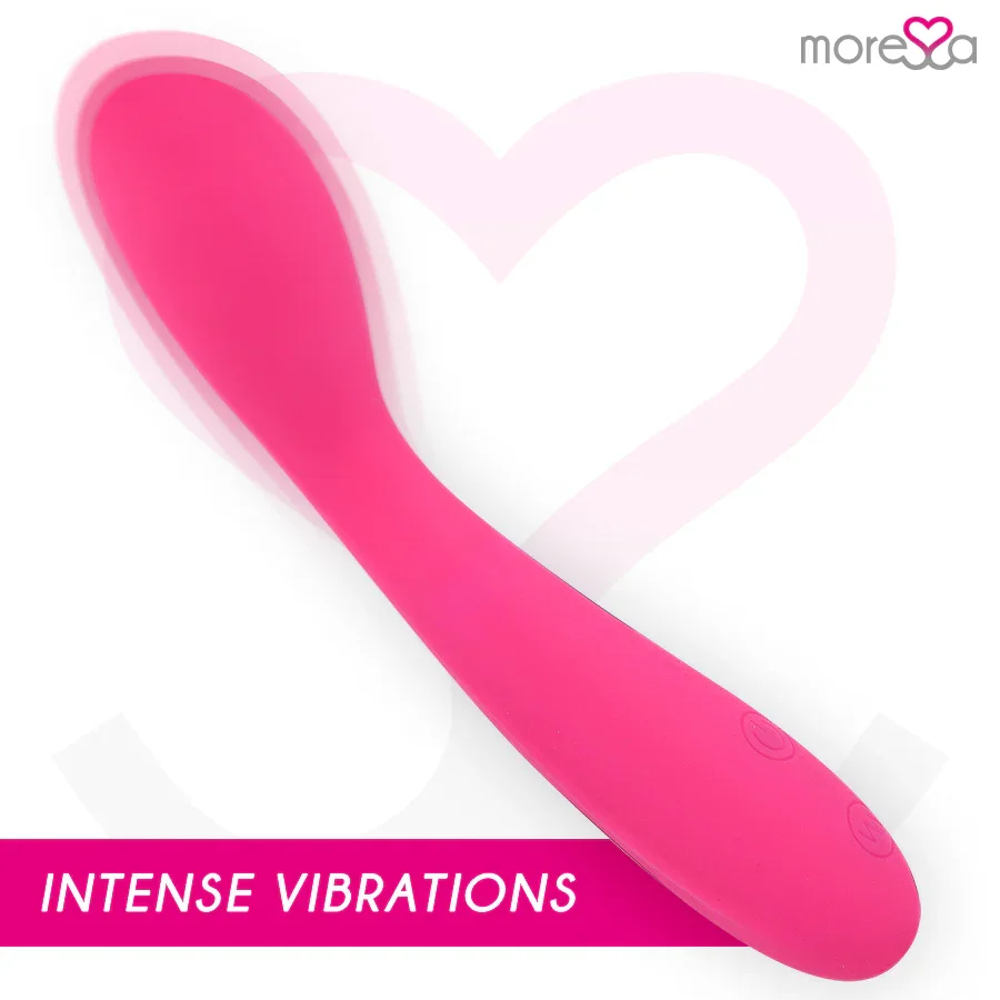 MORESSA - DRUSO MASAJEADOR DUO PUNTO G Y SUERO PELVICO PREMIUM SILICONE RECARGABLE - Nuvica