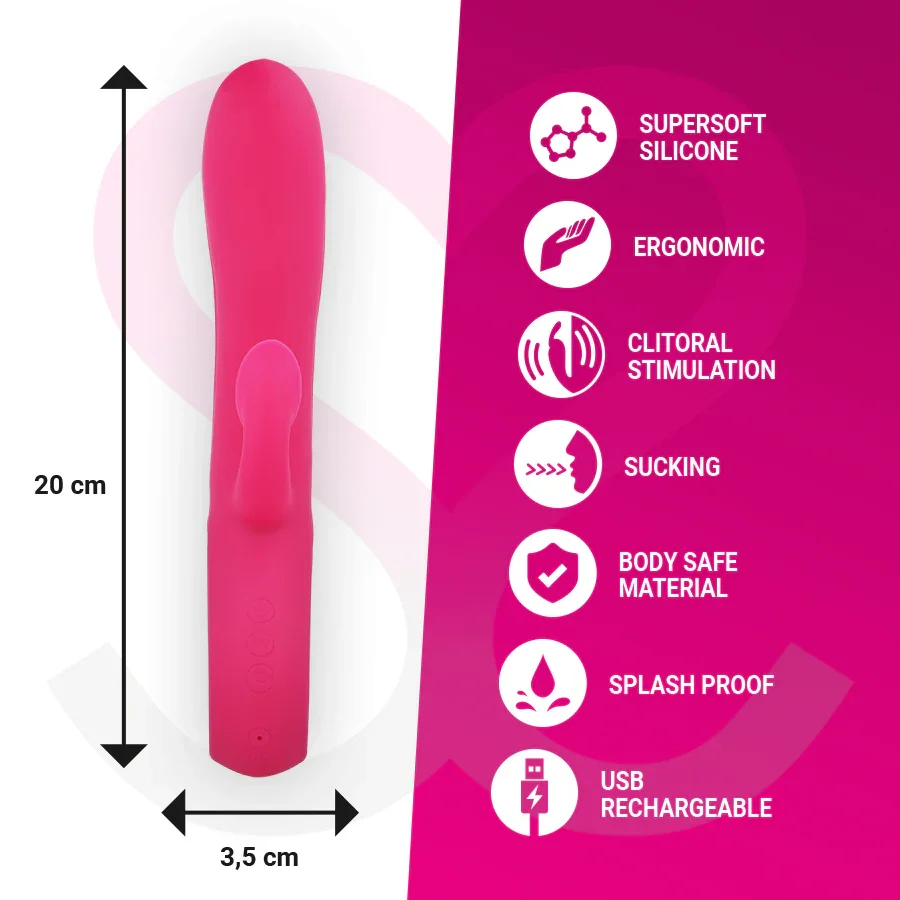 MORESSA - DUSTIN ONDAS ESTIMULADORAS CLITORIAL Y POTENTE VIBRACIÓN PREMIUM SILICONE RECARGABLE - Nuvica