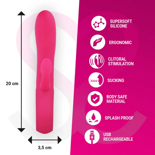MORESSA - DUSTIN ONDAS ESTIMULADORAS CLITORIAL Y POTENTE VIBRACIÓN PREMIUM SILICONE RECARGABLE - Nuvica