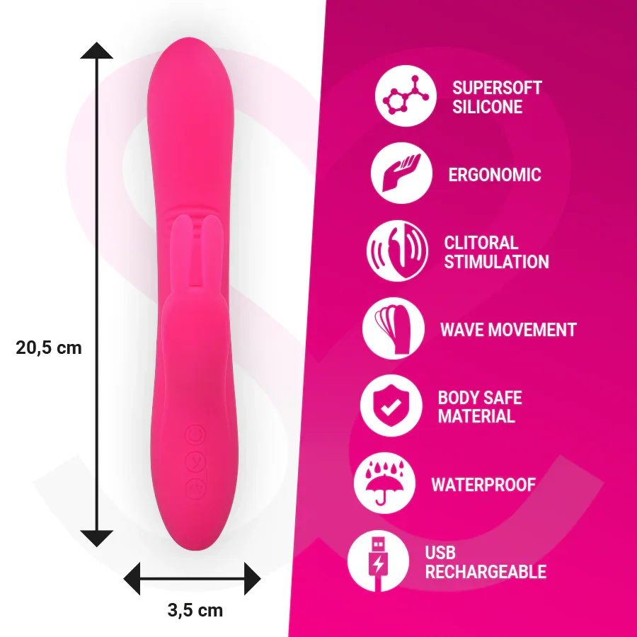 MORESSA - ETHAN EFECTO WAVE MAS POTENTE VIBRACIÓN PREMIUM SILICONE RECARGABLE - Nuvica