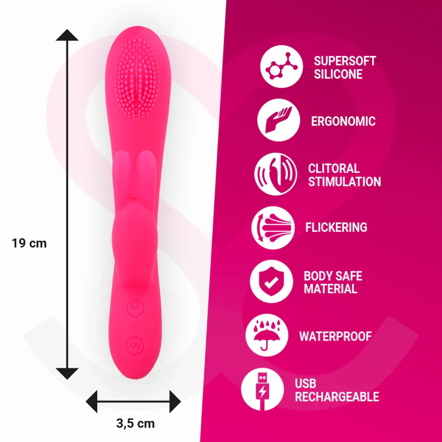 MORESSA - GINO TICKLING VAGINAL PREMIUM SILICONE RECARGABLE - Nuvica