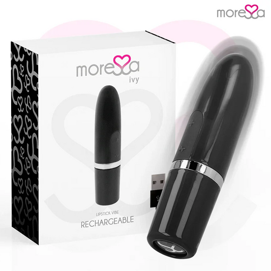 MORESSA - IVY MASAJEADOR SIMULADOR LABIAL DE VIAJE NEGRO - Nuvica