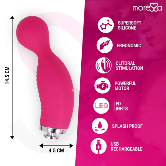 MORESSA - KIRK DUO ONDAS ESTIMULADORAS + MASAJEADOR MULTI PRESTACIONES PREMIUM SILICONE RECARGABLE - Nuvica