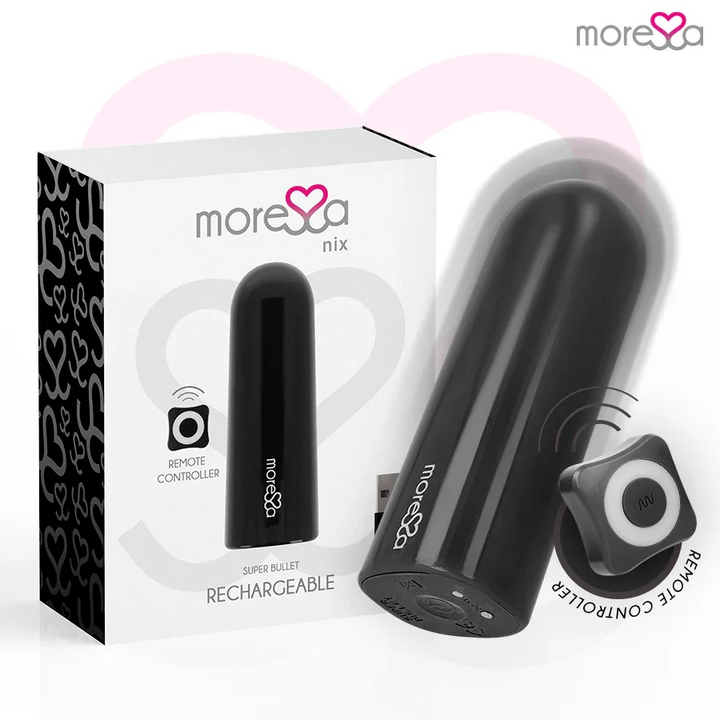 MORESSA - NIX POTENTE VIBRADOR MULTI JUEGOS CONTROL REMOTO NEGRO - Nuvica