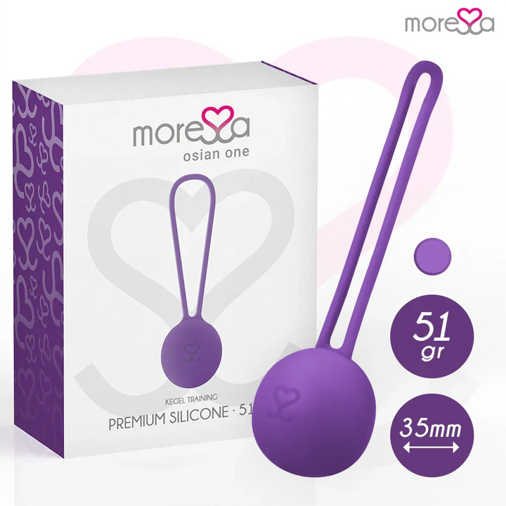 MORESSA - OSIAN ONE ENTRENAMIENTO SUELO PELVICO 51gr PREMIUM SILICONA LILA - Nuvica
