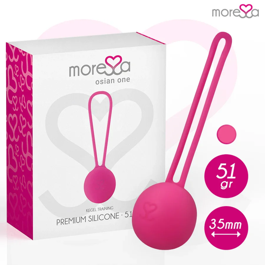 MORESSA - OSIAN ONE ENTRENAMIENTO SUELO PELVICO 51gr PREMIUM SILICONA ROSA - Nuvica