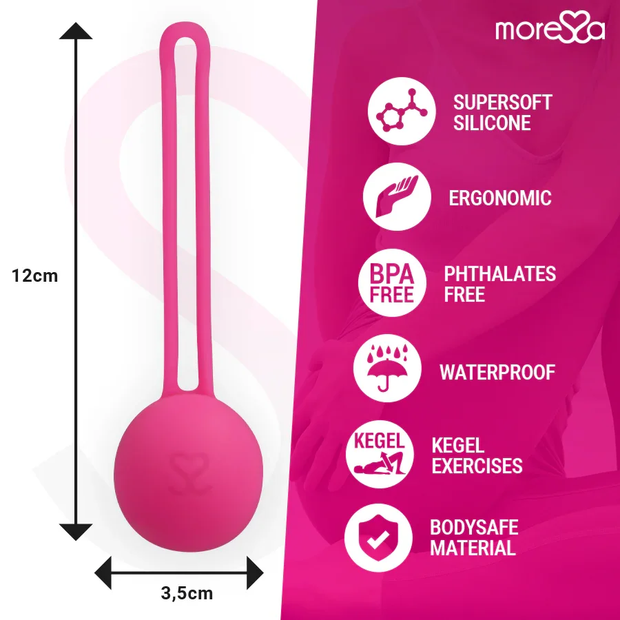MORESSA - OSIAN ONE ENTRENAMIENTO SUELO PELVICO 51gr PREMIUM SILICONA ROSA - Nuvica