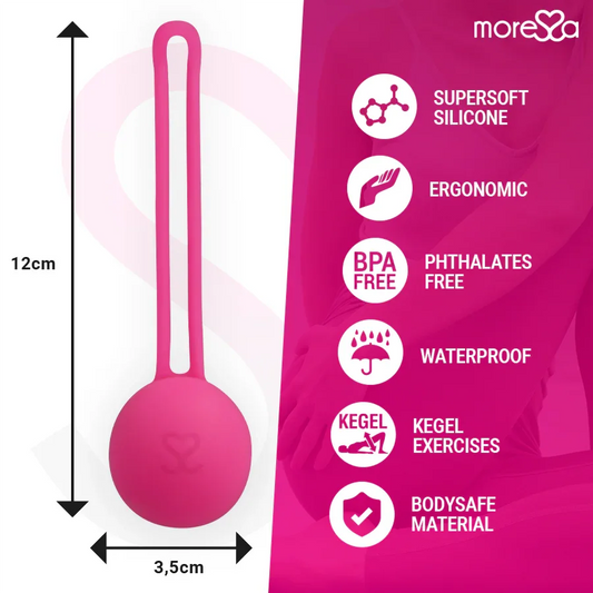 MORESSA - OSIAN ONE ENTRENAMIENTO SUELO PELVICO 51gr PREMIUM SILICONA ROSA - Nuvica