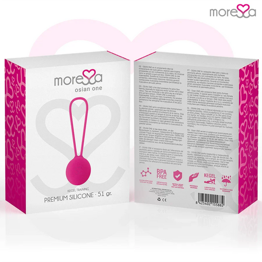 MORESSA - OSIAN ONE ENTRENAMIENTO SUELO PELVICO 51gr PREMIUM SILICONA ROSA - Nuvica