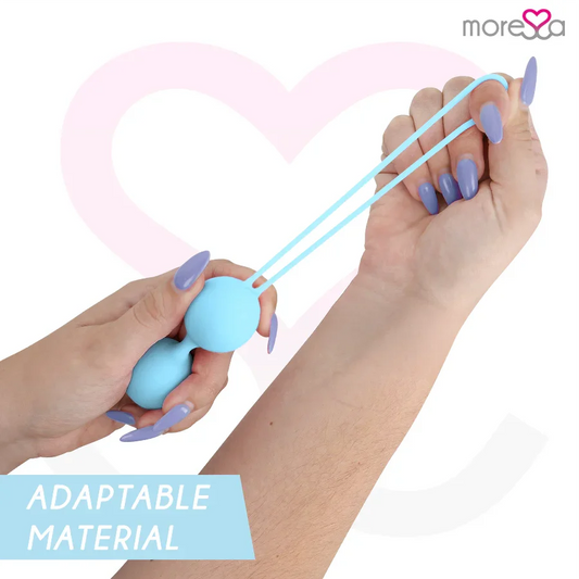 MORESSA - OSIAN THREE ENTRENAMIENTO SUELO PELVICO 85 gr PREMIUM SILICONA TURQUESA - Nuvica