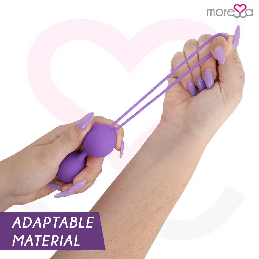 MORESSA - OSIAN TWO ENTRENAMIENTO SUELO PELVICO 101gr PREMIUM SILICONA LILA - Nuvica