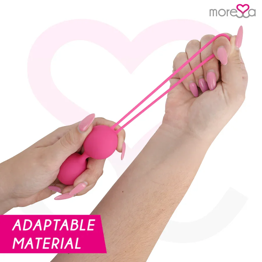 MORESSA - OSIAN TWO ENTRENAMIENTO SUELO PELVICO 101gr PREMIUM SILICONA ROSA - Nuvica