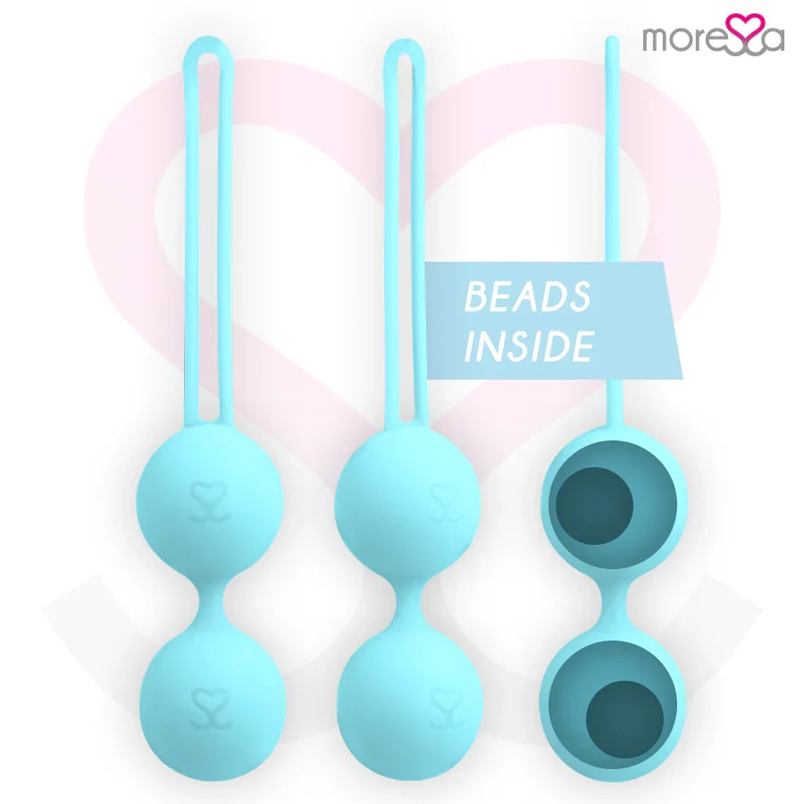 MORESSA - OSIAN TWO ENTRENAMIENTO SUELO PELVICO 101gr PREMIUM SILICONA TURQUESA - Nuvica