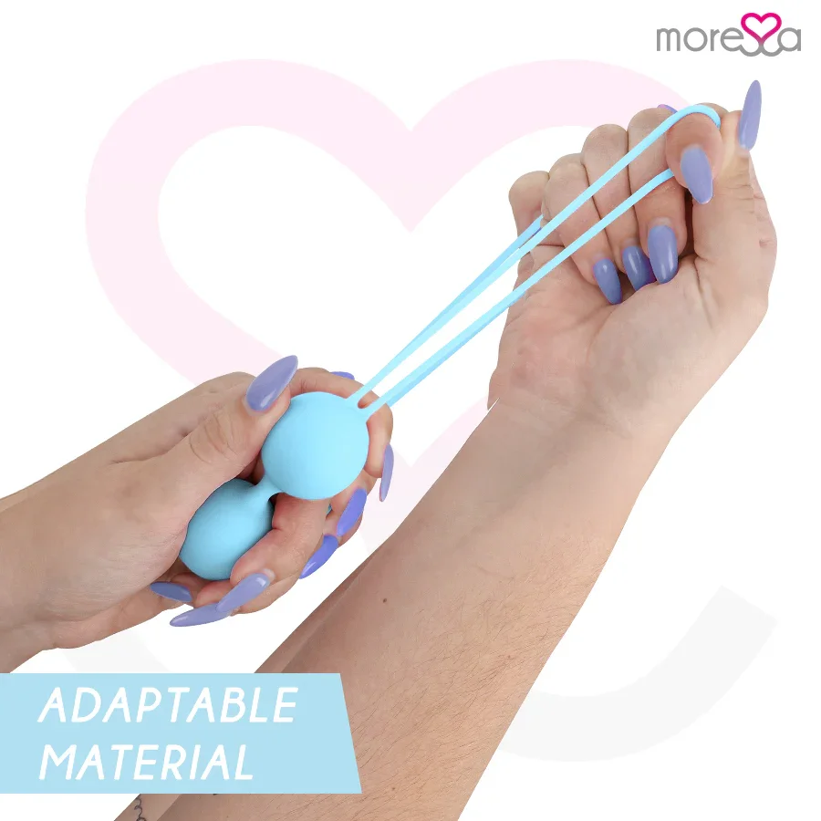 MORESSA - OSIAN TWO ENTRENAMIENTO SUELO PELVICO 101gr PREMIUM SILICONA TURQUESA - Nuvica