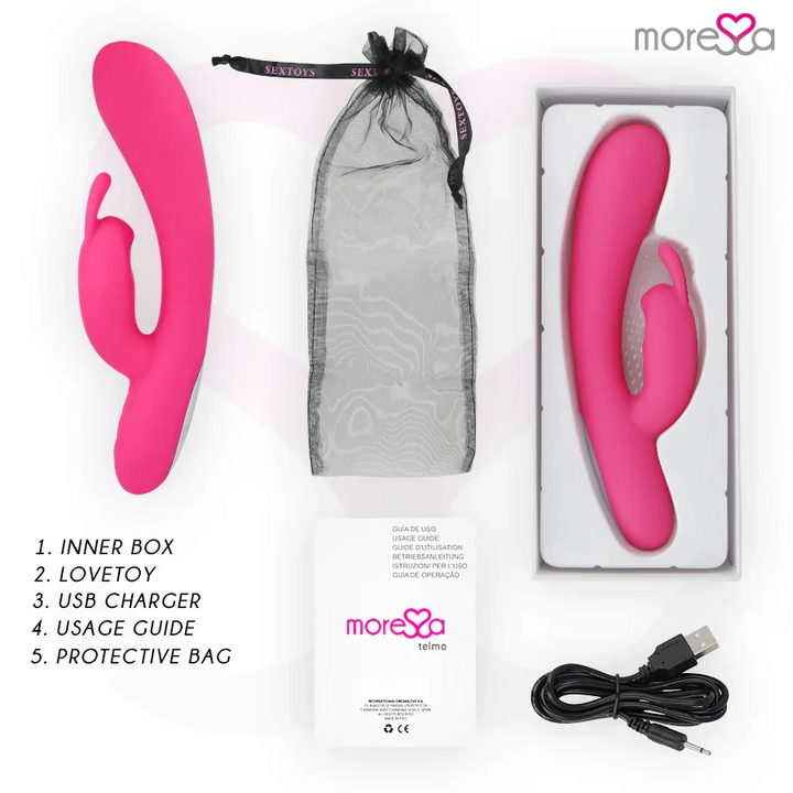 MORESSA - TELMO TICKLING CLITORIAL PREMIUM SILICONE RECARGABLE - Nuvica