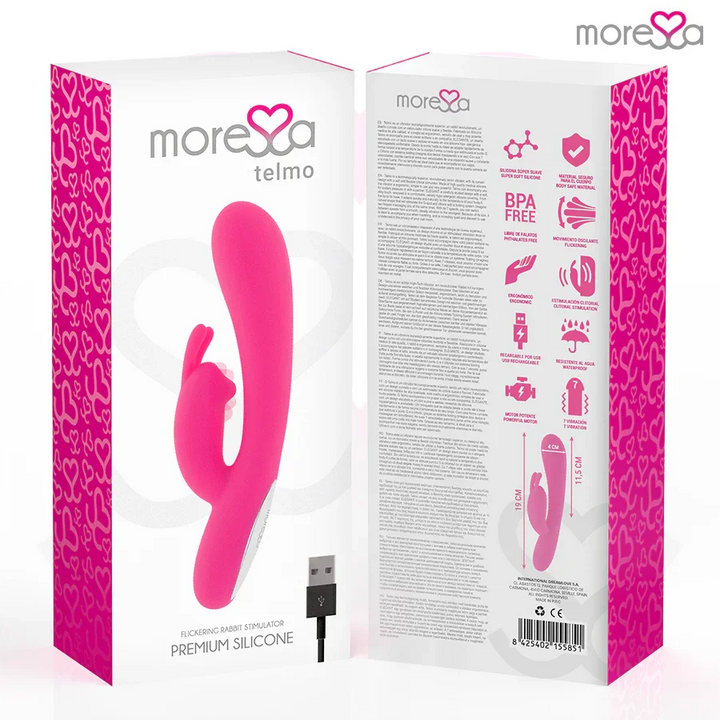 MORESSA - TELMO TICKLING CLITORIAL PREMIUM SILICONE RECARGABLE - Nuvica