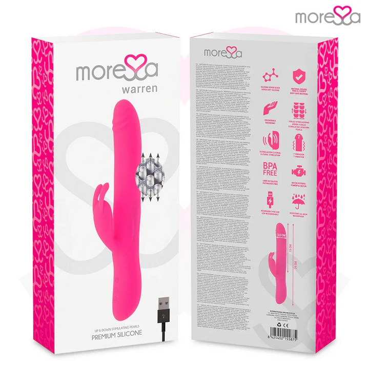 MORESSA - WARREN IMPULSOR OSCILANTE Y POTENTE VIBRACIÓN PREMIUM SILICONA RECARGABLE - Nuvica