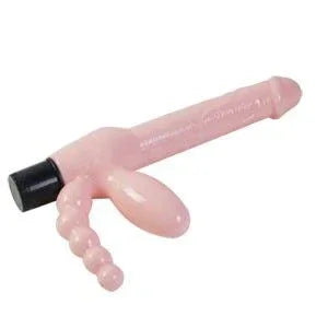 BAILE - ARNÉS SIN CUERDA TPR CON VIBRACIÓN Y ESTIMULACION ANAL 25.4 CM - Nuvica