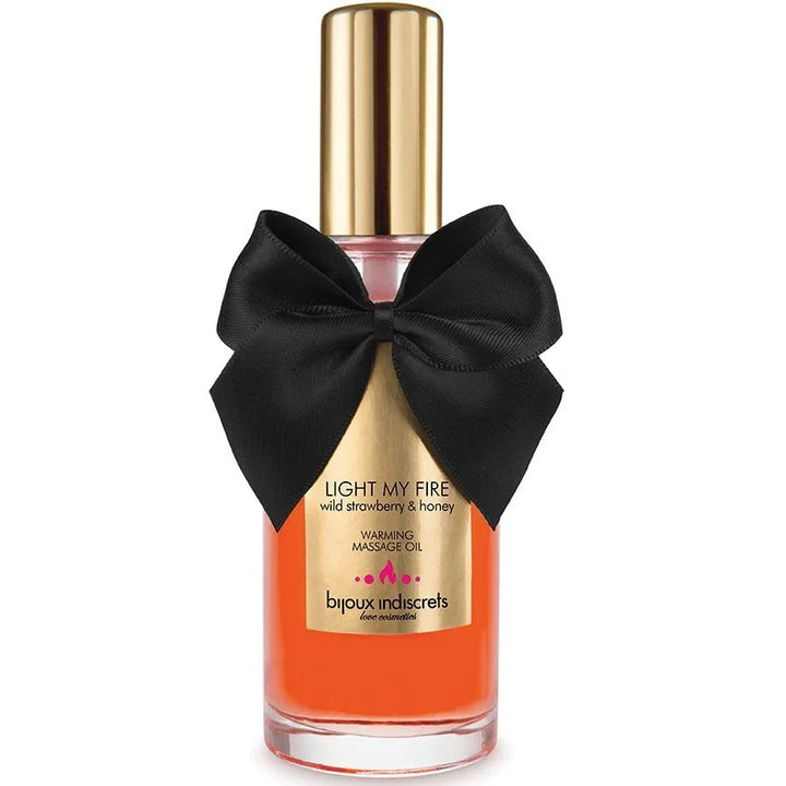 BIJOUX - ACEITE MASAJE EFECTO CALOR AROMA FRESA - Nuvica