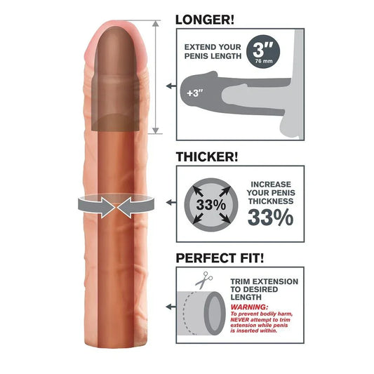 FANTASY X- TENSIONS - PERFECT 3 EXTENSIÓN PARA EL PENE - Nuvica