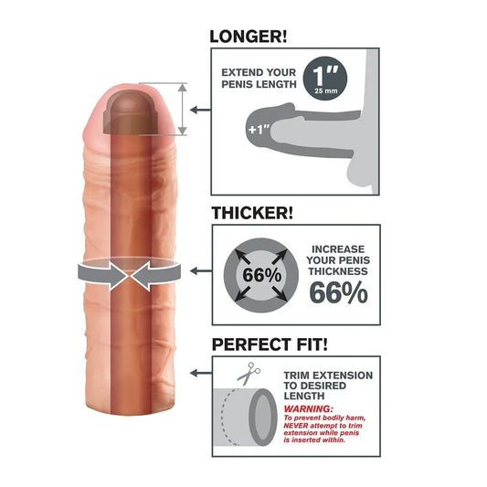 FANTASY X- TENSIONS - MEGA 1 EXTENSIÓN PARA EL PENE - Nuvica
