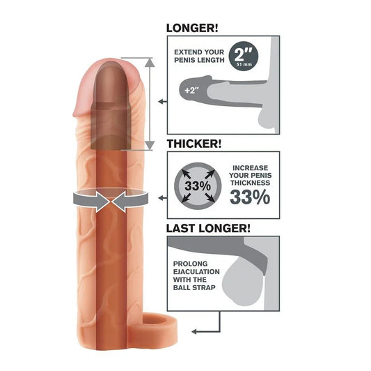FANTASY X- TENSIONS - PERFECT 2 EXTENSION PENE CON CORREA - Nuvica