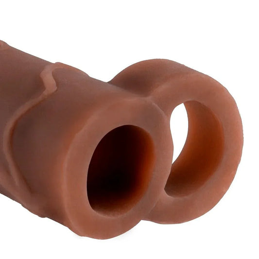 FANTASY X- TENSIONS - PERFECT 2 EXTENSIÓN PENE CON CORREA MARRÓN - Nuvica