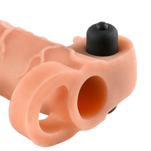 FANTASY X- TENSIONS - EXTENSION PARA EL PENE CON VIBRADOR REAL FEEL 2 - Nuvica
