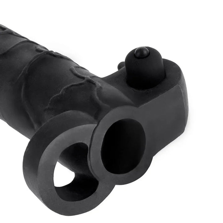 FANTASY X- TENSIONS - EXTENSION PARA EL PENE CON VIBRADOR REAL FEEL 2 NEGRO - Nuvica