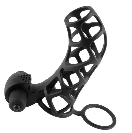 FANTASY X- TENSIONS - FUNDA PARA EL PENE DE SILICONA CON VIBRADOR - Nuvica