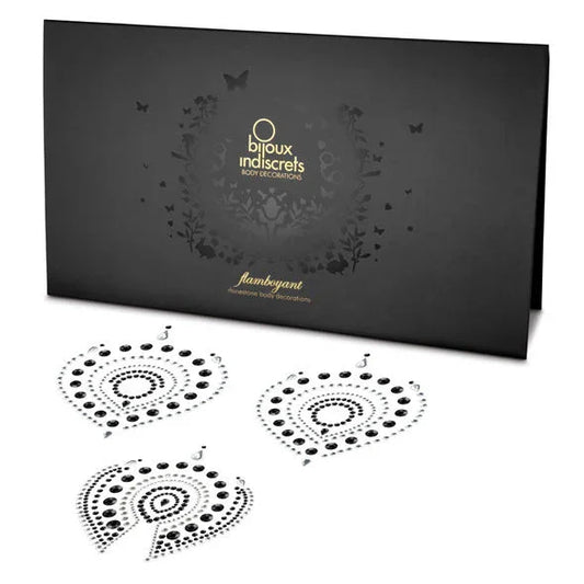 BIJOUX - INDISCRETS FLAMBOYANT NEGRO & PLATA - Nuvica