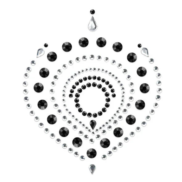 BIJOUX - INDISCRETS FLAMBOYANT NEGRO & PLATA - Nuvica