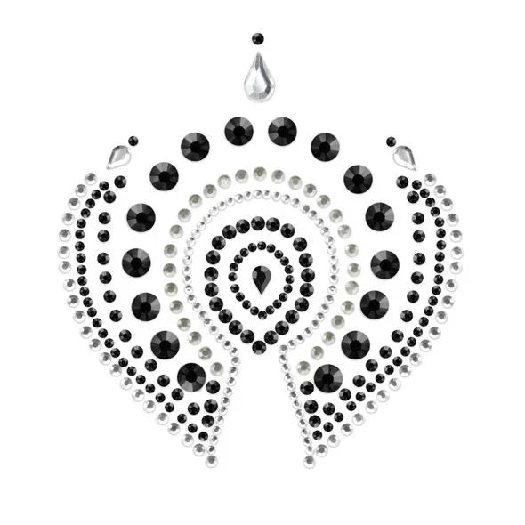 BIJOUX - INDISCRETS FLAMBOYANT NEGRO & PLATA - Nuvica