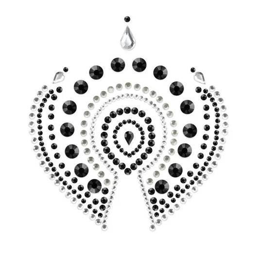 BIJOUX - INDISCRETS FLAMBOYANT NEGRO & PLATA - Nuvica