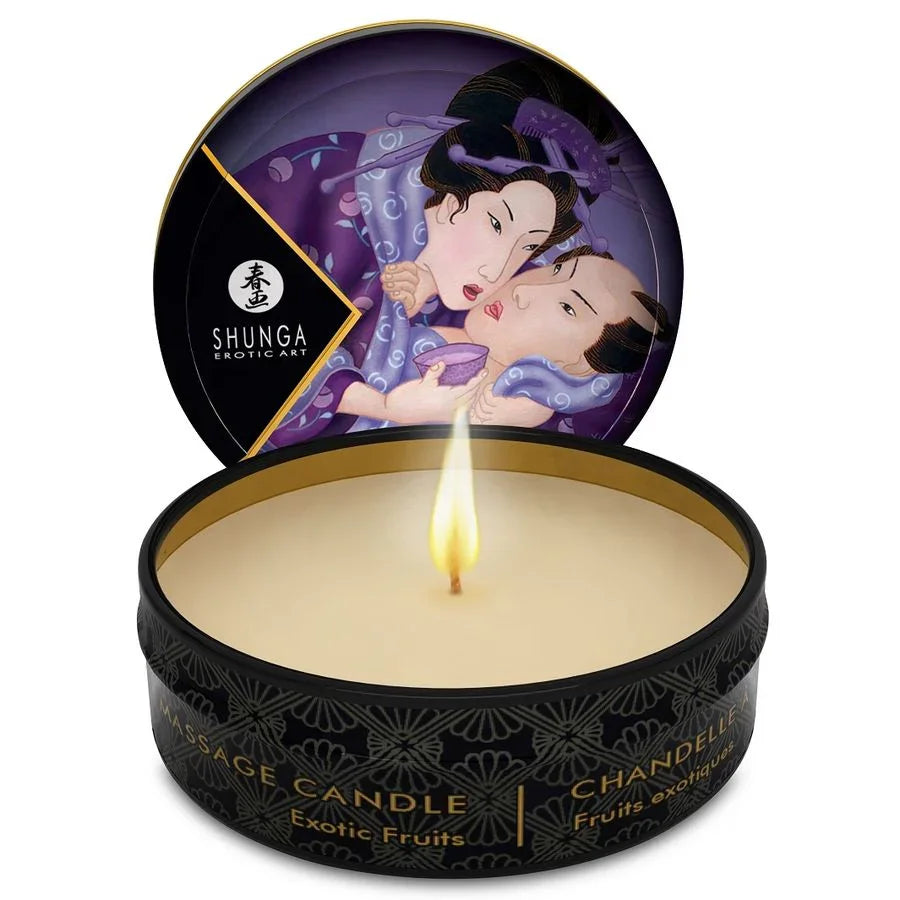 SHUNGA - MINI CARESS BY CANDELIGHT VELA MASAJE FRUTAS EXÓTICAS 30 ML - Nuvica