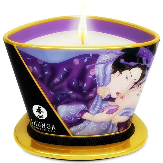 SHUNGA - MINI CARESS BY CANDELIGHT VELA MASAJE FRUTAS EXÓTICAS 170 ML - Nuvica