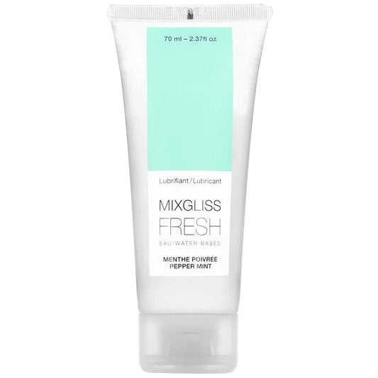 MIXGLISS - LUBRICANTE BASE AGUA EFECTO FRIO SABOR A MENTA 70 ML - Nuvica