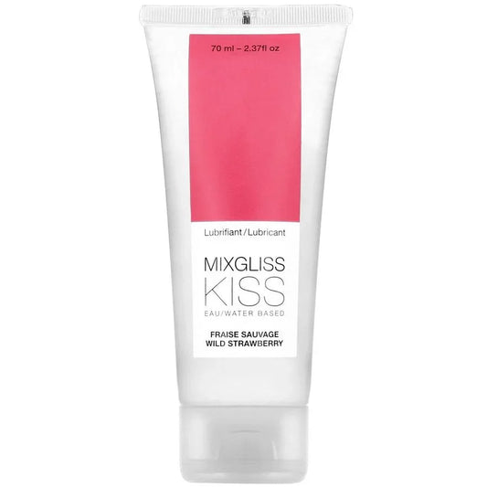 MIXGLISS - LUBRICANTE BASE AGUA SABOR A FRESA 70 ML - Nuvica