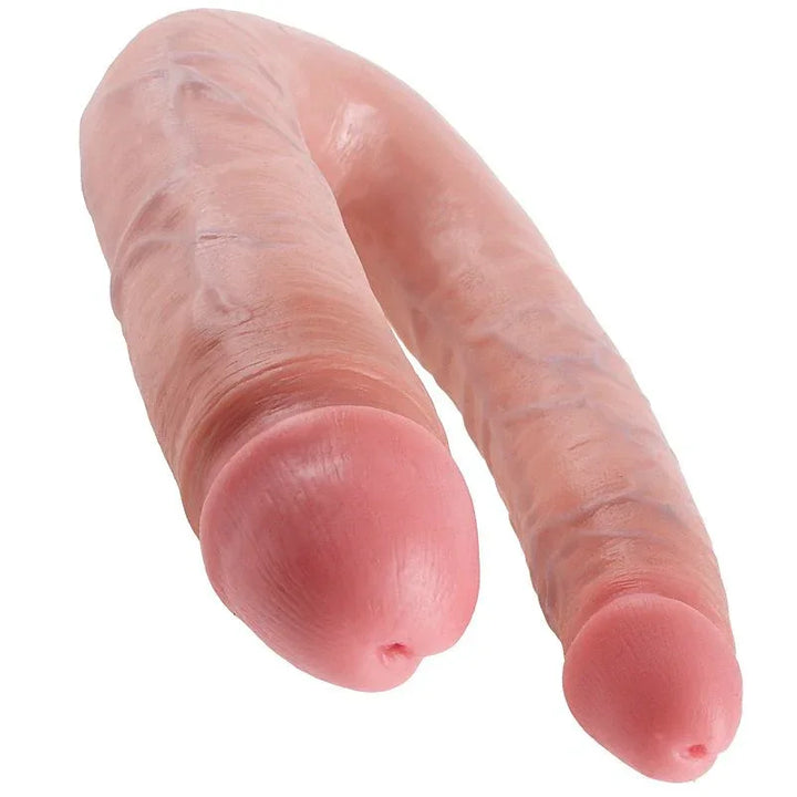 KING COCK - DILDO DOBLE PENETRACIÓN 17.8 CM NATURAL - Nuvica