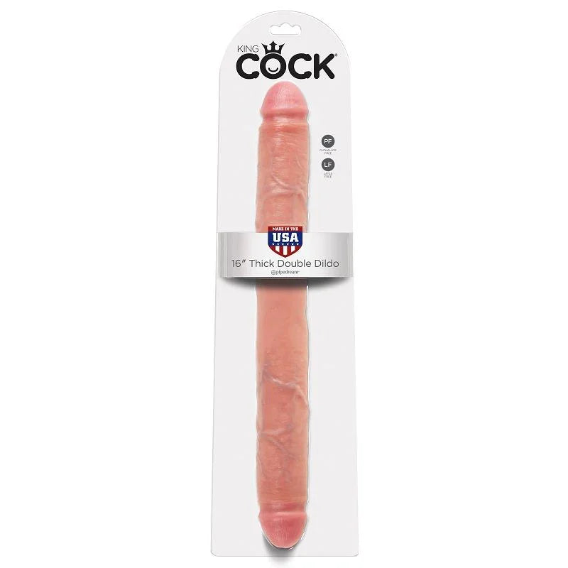 KING COCK - THICK DILDO DOBLE PENETRACIÓN 40.6 CM - Nuvica