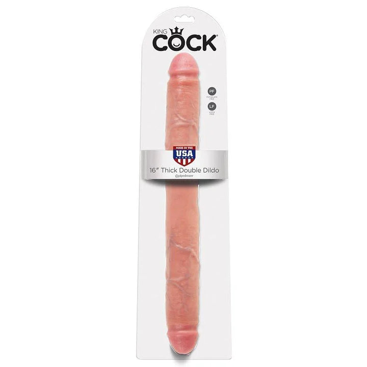 KING COCK - THICK DILDO DOBLE PENETRACIÓN 40.6 CM - Nuvica