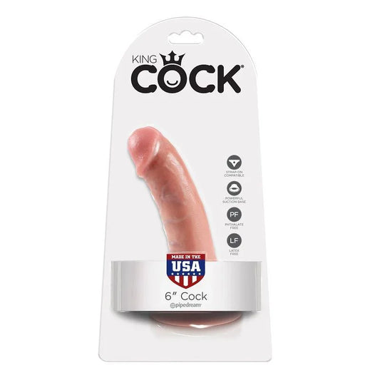 KING COCK - 6 PENE NATURAL 15.2 CM - Nuvica