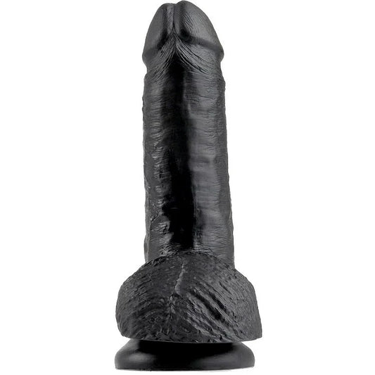 KING COCK - 7 PENE REALÍSTICO NEGRO 17.8 CM - Nuvica